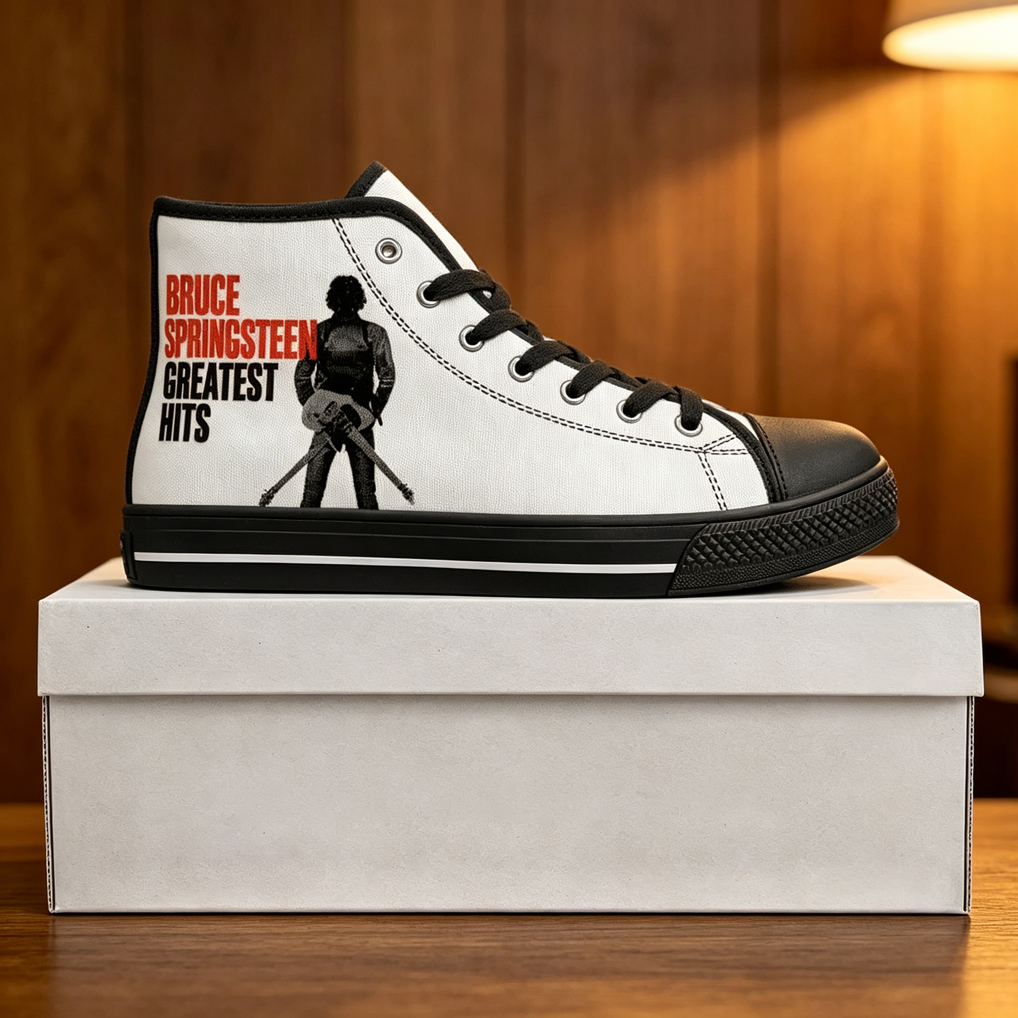 Women Shoes Quote - Born To Run Custom High Top