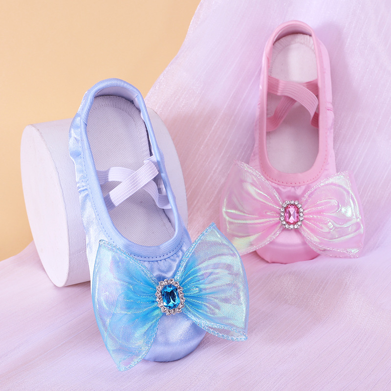 Women'S Xc Shoes - 2026 Girls Bow Cartoon Kids Dance
