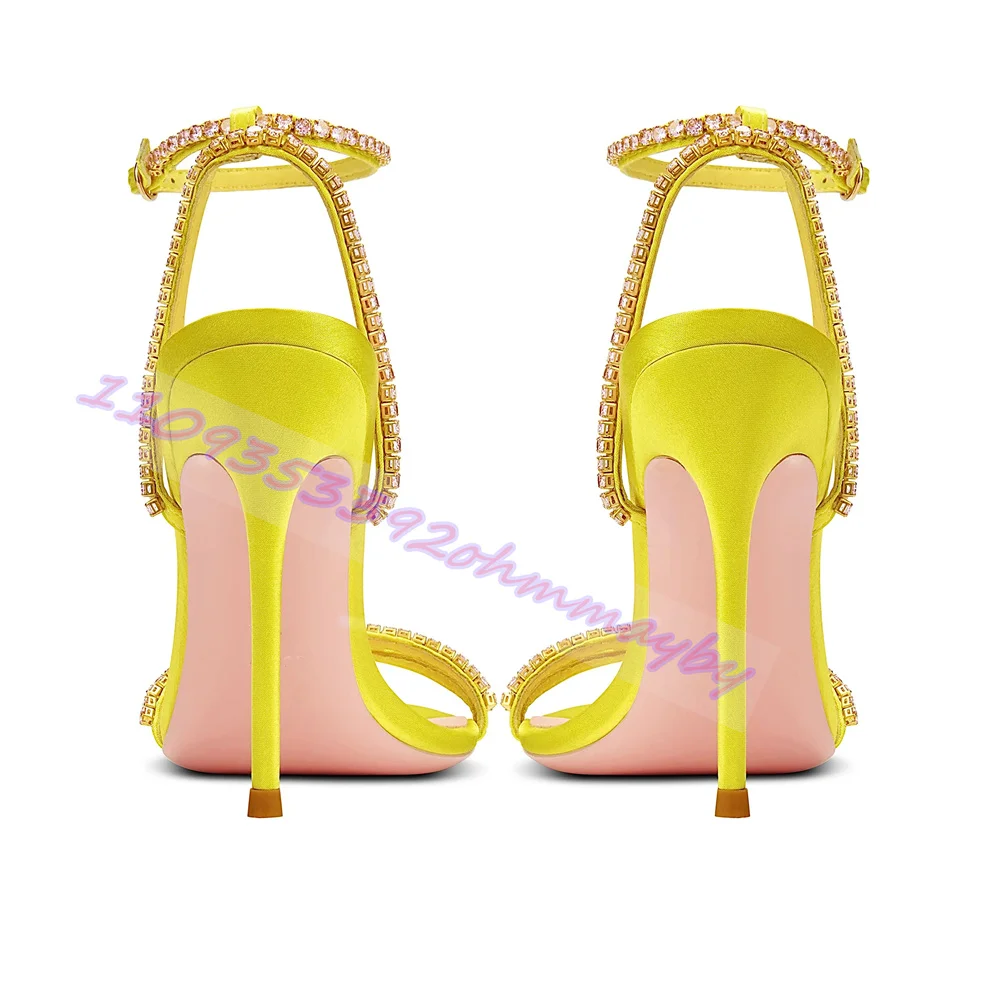 Rhinestone Yellow High Heels S - Kids Shoes Women 评论和价格