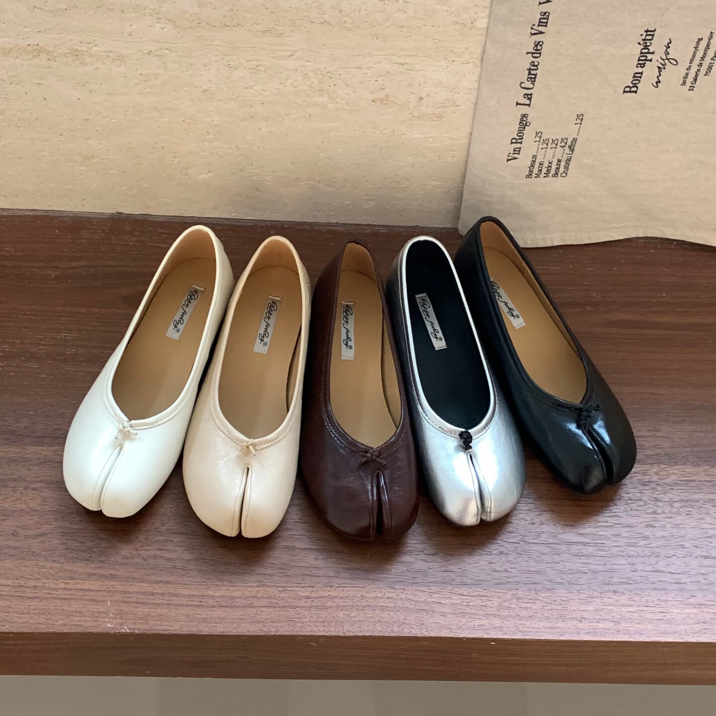 Bailamos Women Low Heel Split  - Shoes For Women Flats 评论和价格