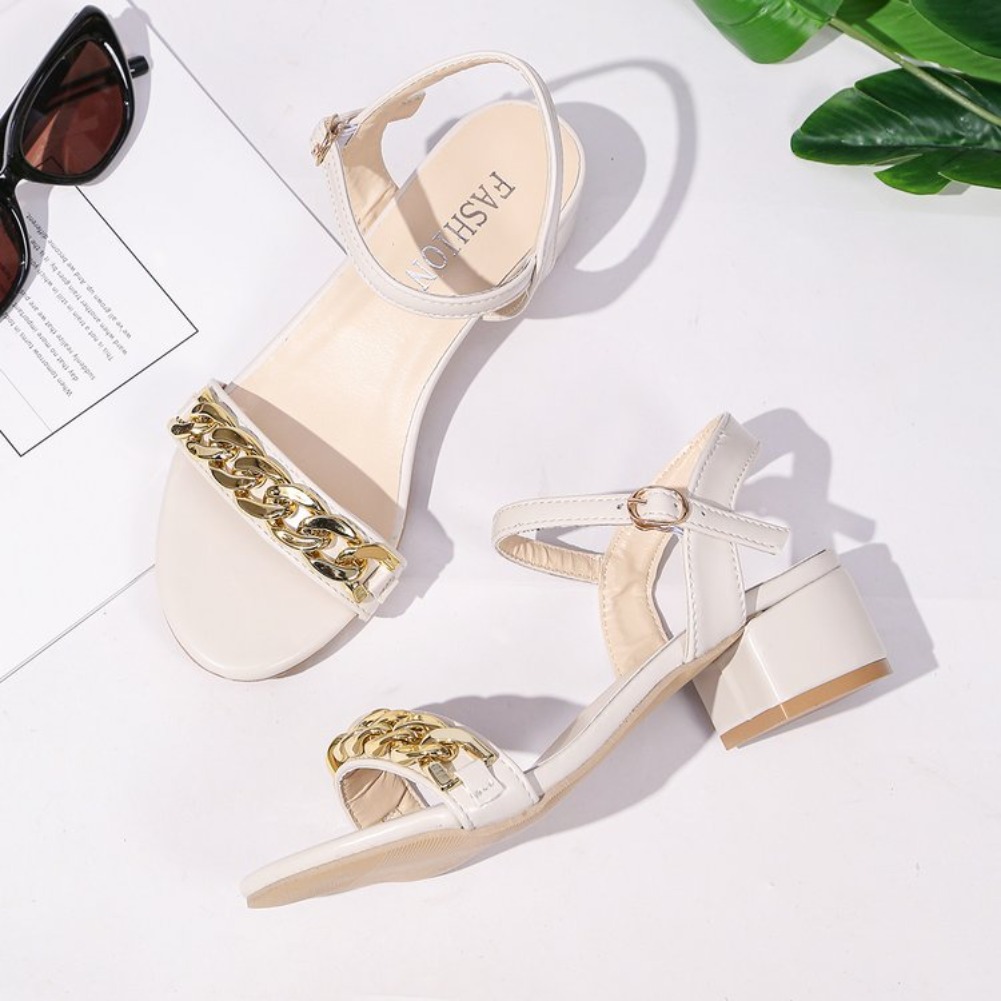 2026 Rhinestone Sandals for Wo - Gold Chain Sandal 评论和价格
