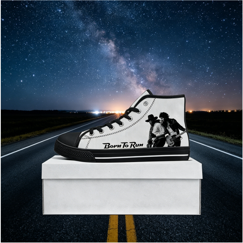 Born To Run Custom High Top Sh - Women Shoes Quote 评论和价格