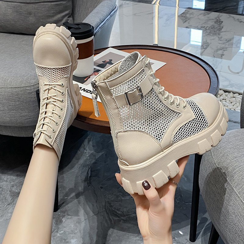 Thick Sole Breathable Mesh Boo - Women'S Shoes Water Resistant 评论和价格