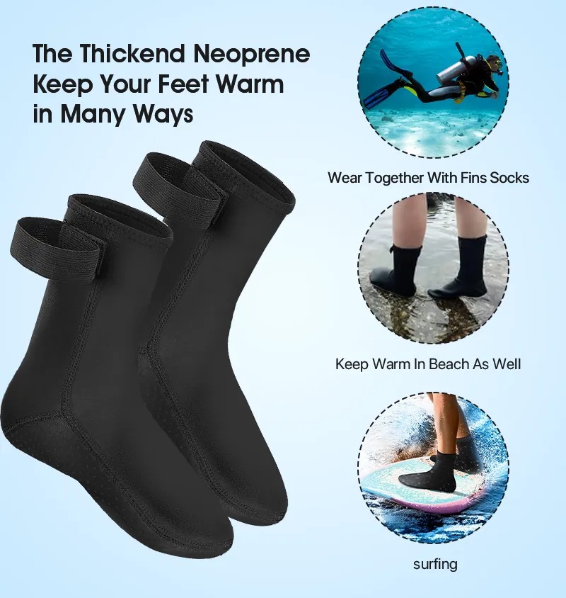 5mm Neoprene Diving Socks Wets - Women'S Shoes For Neuropathy 评论和价格