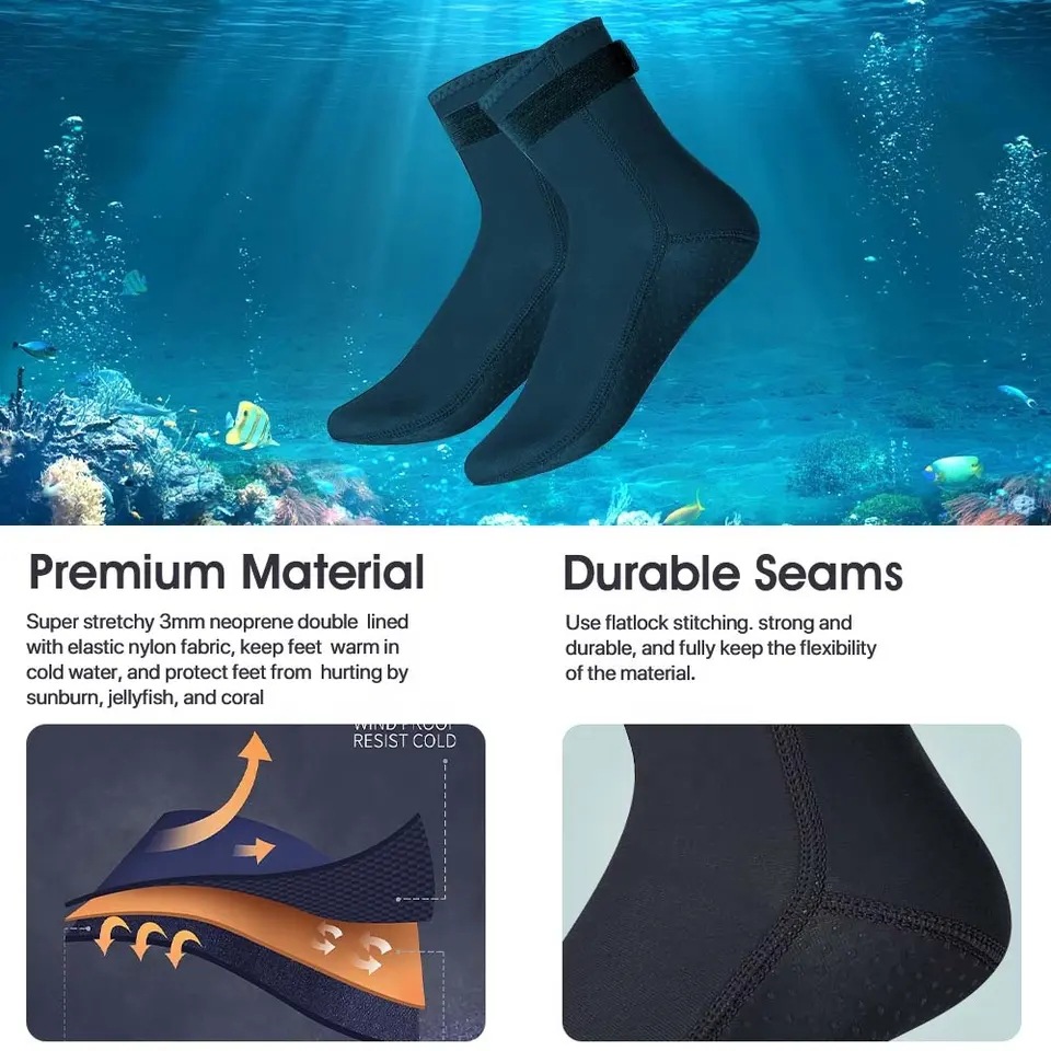 5mm Neoprene Diving Socks Wets - Women'S Shoes For Neuropathy 评论和价格