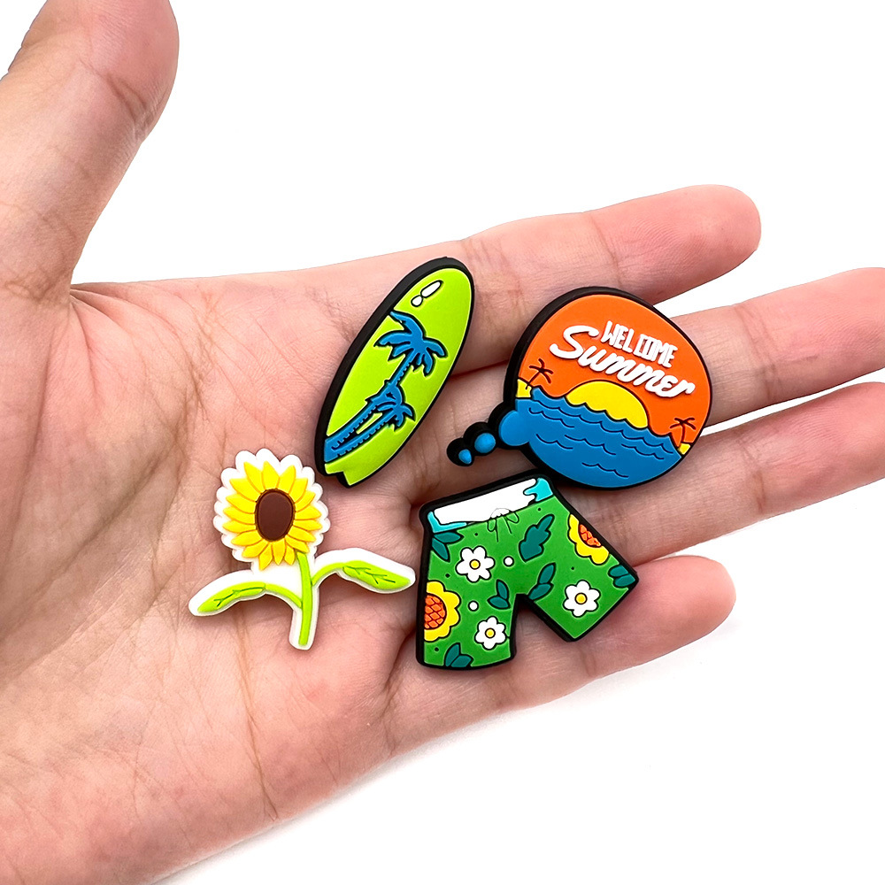 Summer Beach Coco Shoe Charms  - Croc Style Clog 评论和价格