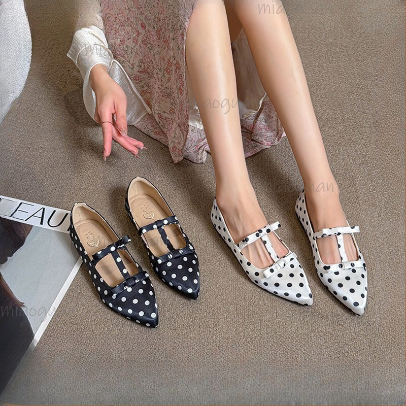 Fashion Polka Dot Flats Footwe - Shoes For Women Flats 评论和价格