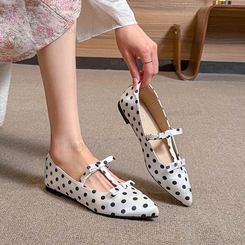 Fashion Polka Dot Flats Footwe - Shoes For Women Flats 评论和价格