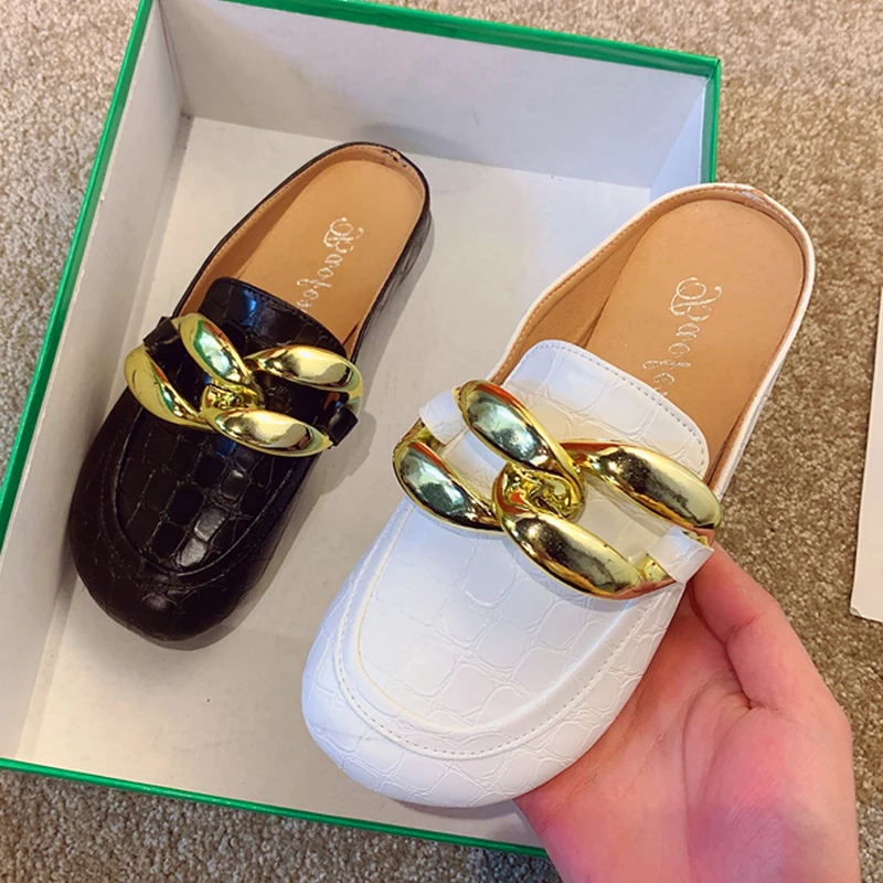 Fashion Women Slippers Plus Si - Gold Chain Sandal 评论和价格