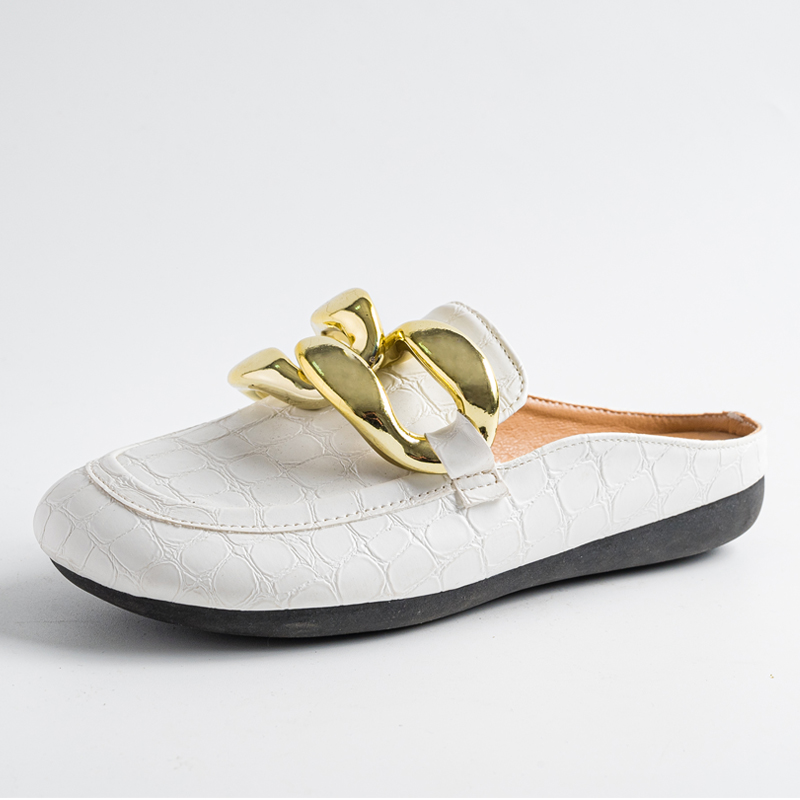 Fashion Women Slippers Plus Si - Gold Chain Sandal 评论和价格