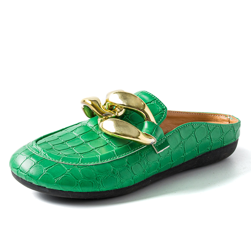Fashion Women Slippers Plus Si - Gold Chain Sandal 评论和价格