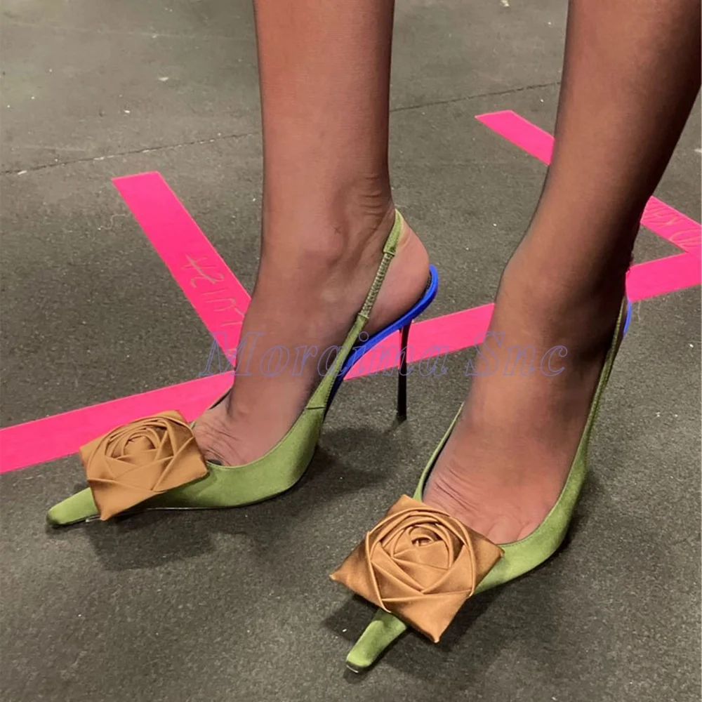 Unique Satin Flower Decor Sand - Kids Shoes Women 评论和价格