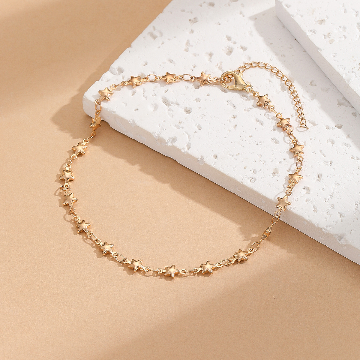 Bohemia Vintage Star Anklet Li - Gold Chain Sandal 评论和价格