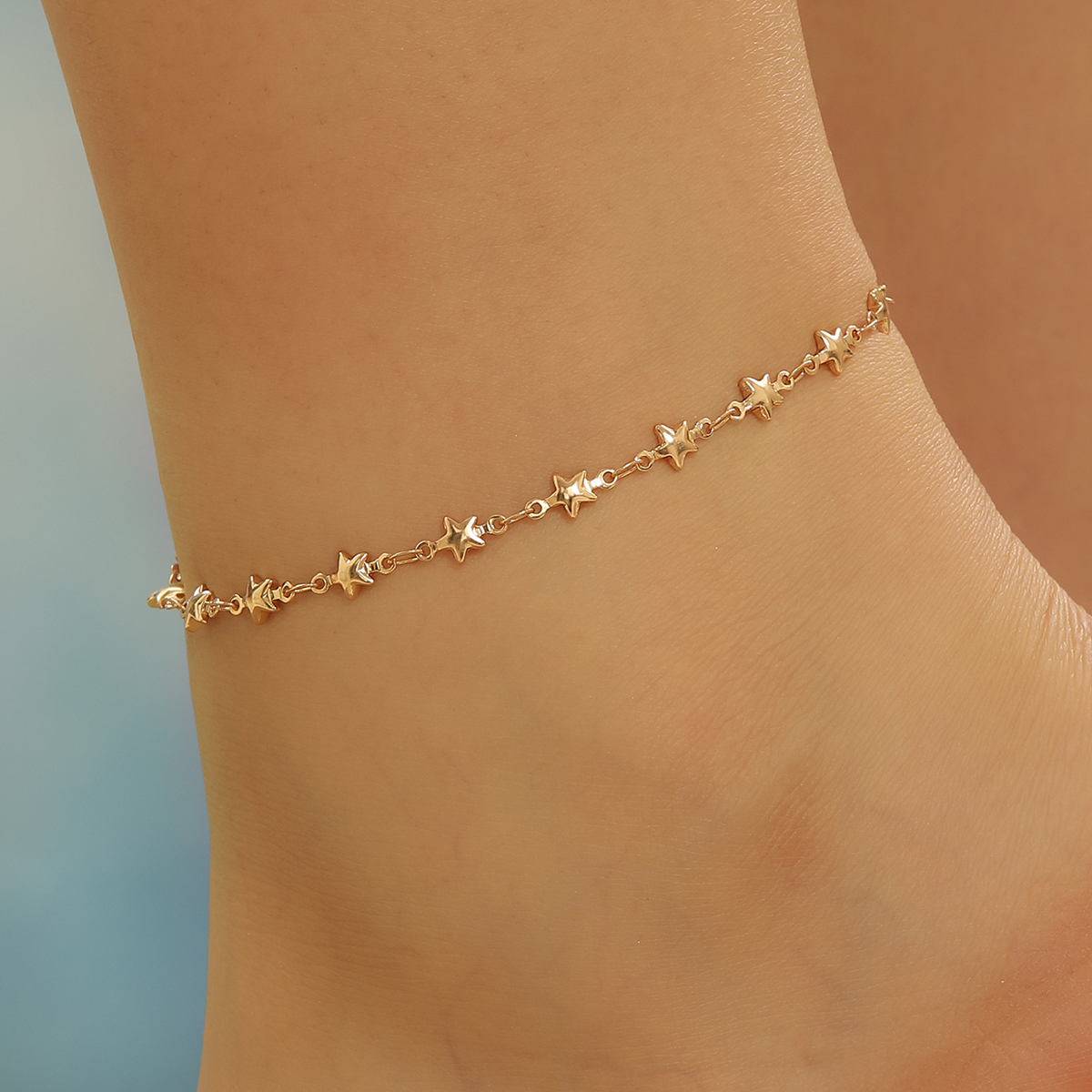 Bohemia Vintage Star Anklet Li - Gold Chain Sandal 评论和价格