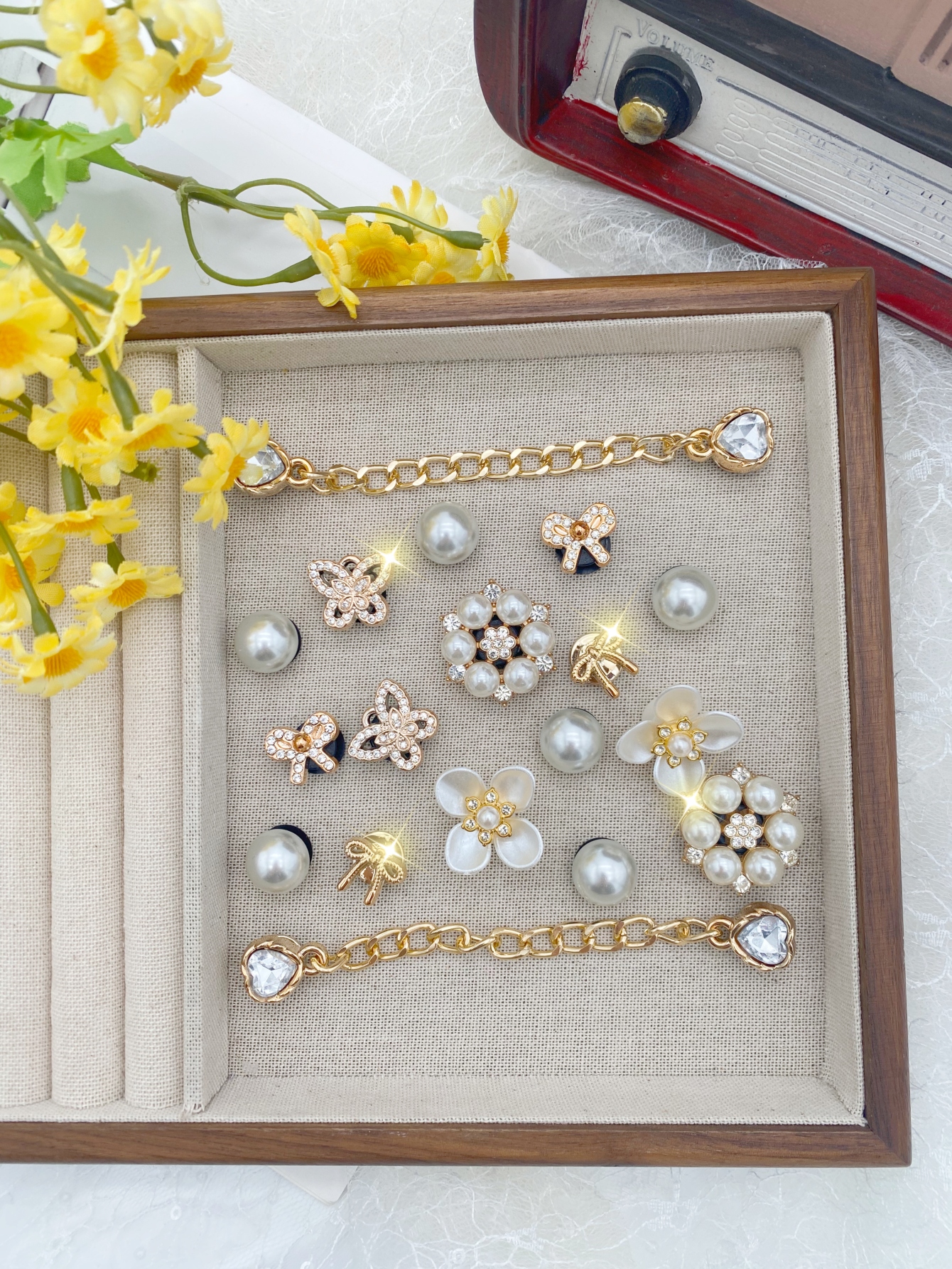 18pcs Fashion Versatile Gold P - Gold Chain Sandal 评论和价格