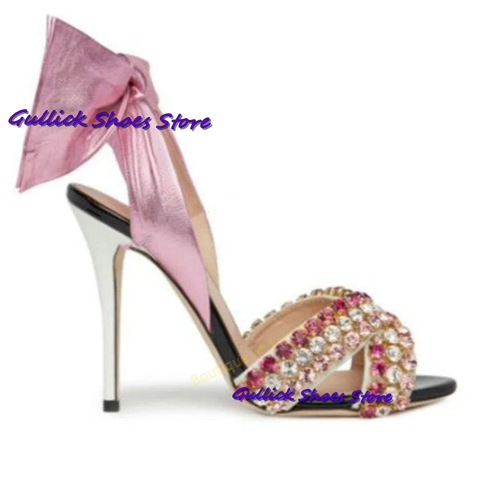 Chic Bowknot Shiny Rhinestones - Kids Shoes Women 评论和价格