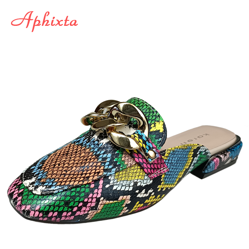 Aphixta Summer New Chain Women - Gold Chain Sandal 评论和价格