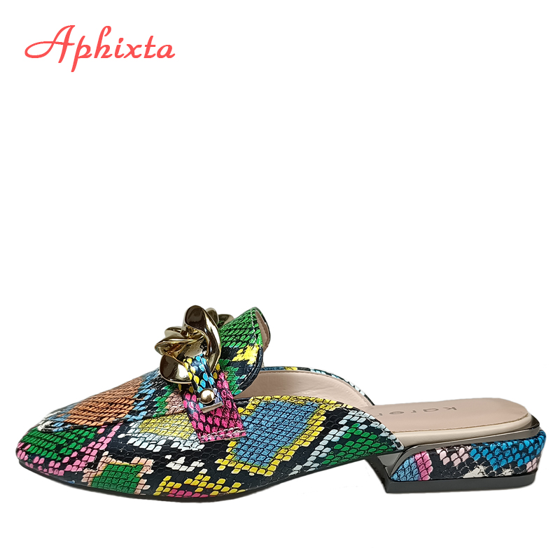 Aphixta Summer New Chain Women - Gold Chain Sandal 评论和价格
