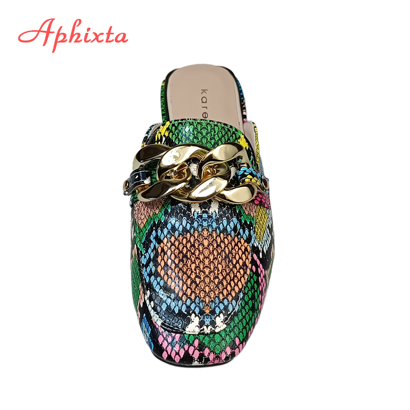 Aphixta Summer New Chain Women - Gold Chain Sandal 评论和价格