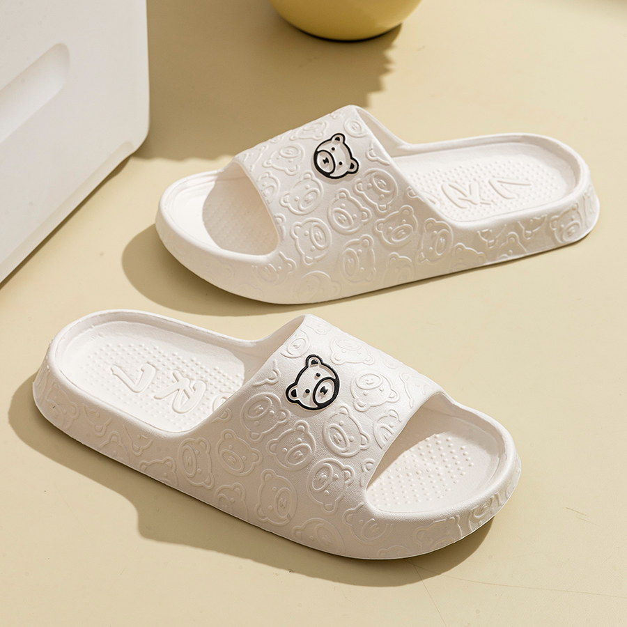 Printting Cute Bear Women Slip - Women'S Shoes For Neuropathy 评论和价格