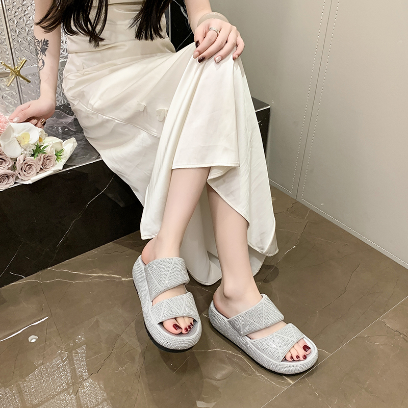 Heeled Open-toe Water Bead Ext - Women'S Shoes Water Resistant 评论和价格
