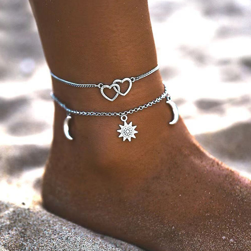 2025 Two layer Chain Heart sha - Gold Chain Sandal 评论和价格