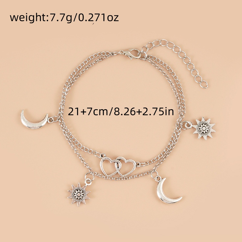 2025 Two layer Chain Heart sha - Gold Chain Sandal 评论和价格