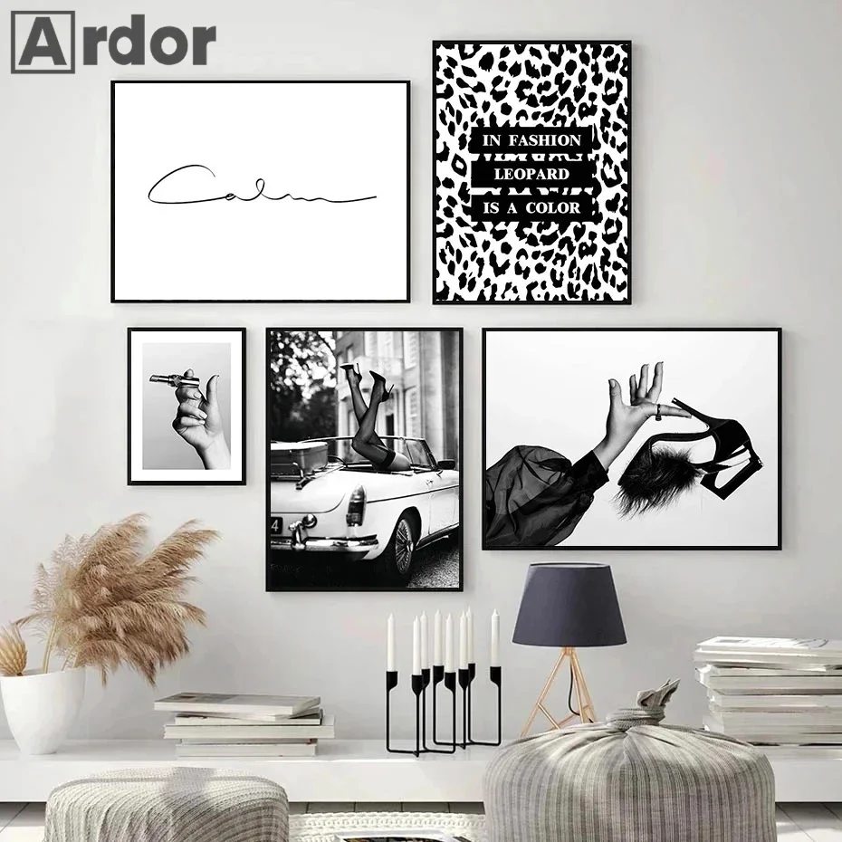 Fashion Sexy Women Wall Art Po - Women Shoes Quote 评论和价格