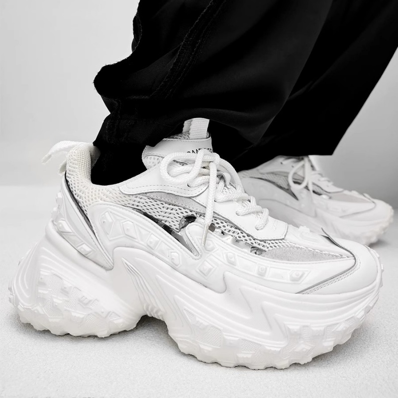 White Beige Dad Shoes Sneakers - Women'S Shoes Paris 评论和价格