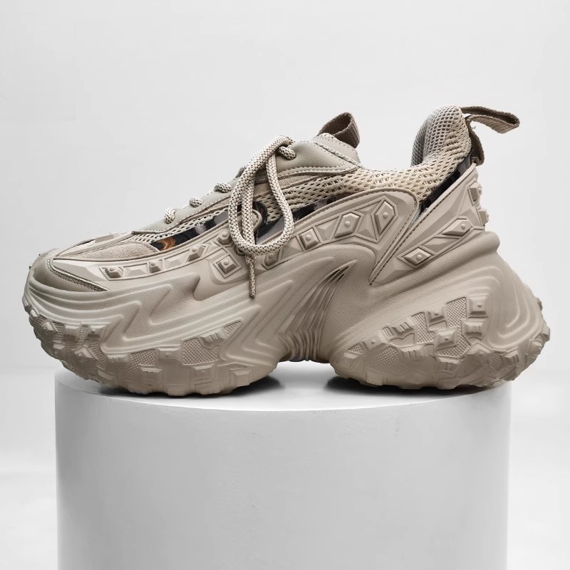 White Beige Dad Shoes Sneakers - Women'S Shoes Paris 评论和价格